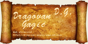 Dragovan Gagić vizit kartica